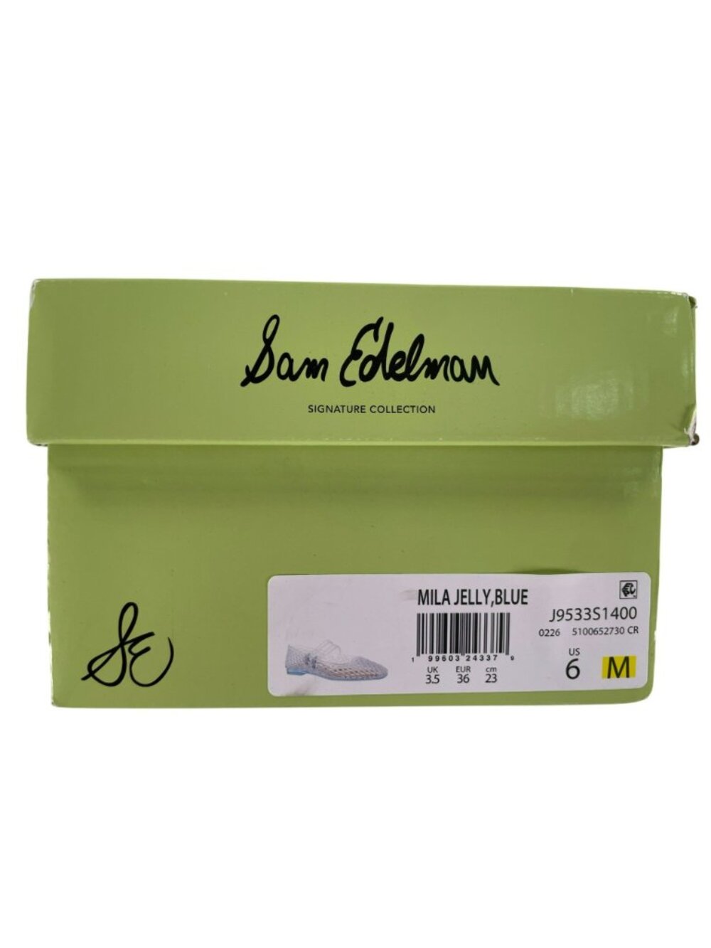 Sam Edelman Mila Jelly Flats Clear Blue Signature Collection Women's Size 6M NEW - Picture 10 of 11